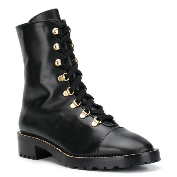 Stuart Weitzman Shoes - Stuart Weitzman Kolbie lace up black combat boots